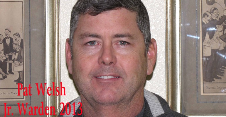 Pat Welsh Jr, Junior Warden 2013