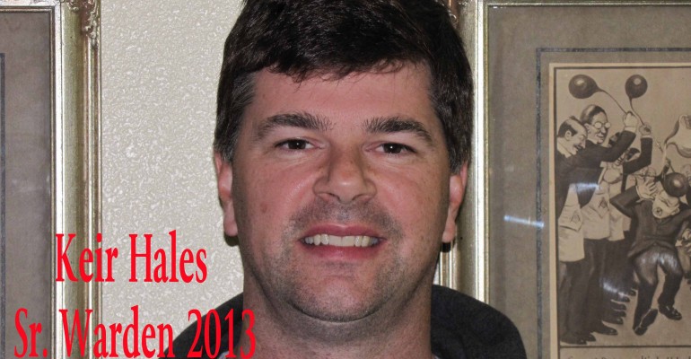 Keir Hales, Senior Warden, 2013