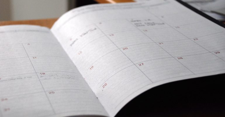 Image of a paper calendar